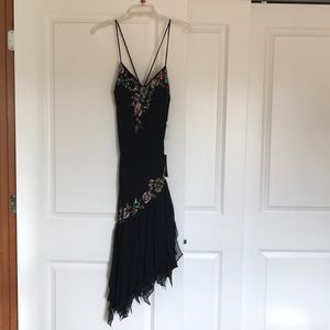 Beautiful sequined & beaded black dress